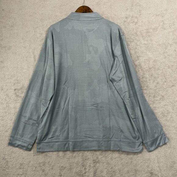 NEW Kirkland Signature Mens XXL 1/4 Zip Pullover Sweatshirt Camo Gray - Picture 3 of 7